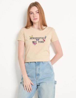 Playera manga corta Aero cuello redondo para mujer