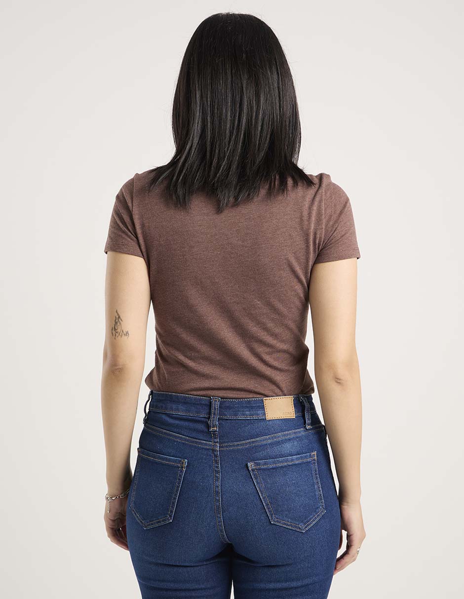 Playera manga corta cuello redondo mujer 2