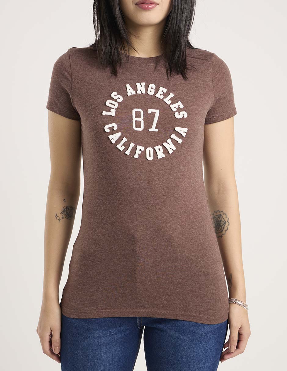 Playera manga corta cuello redondo mujer 5