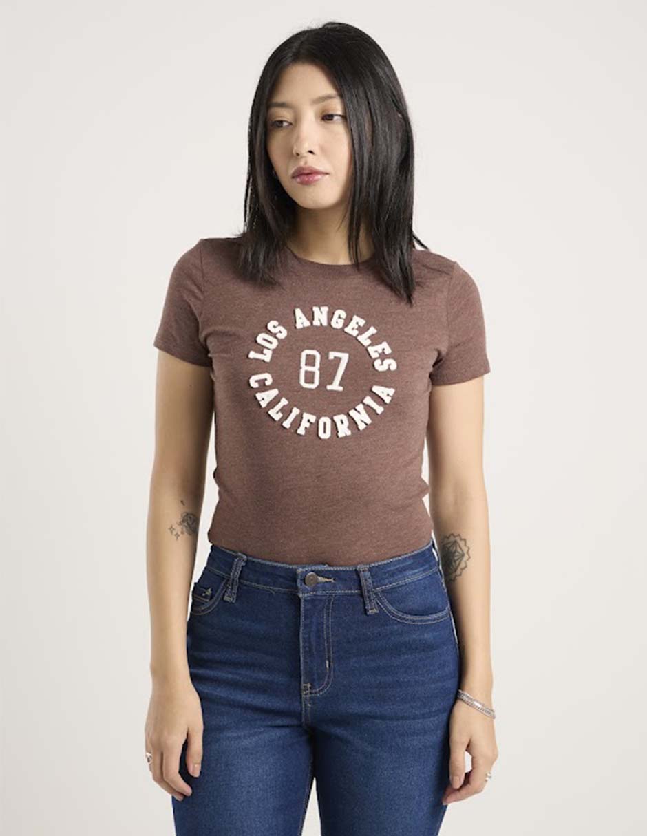 Playera manga corta Aero cuello redondo para mujer