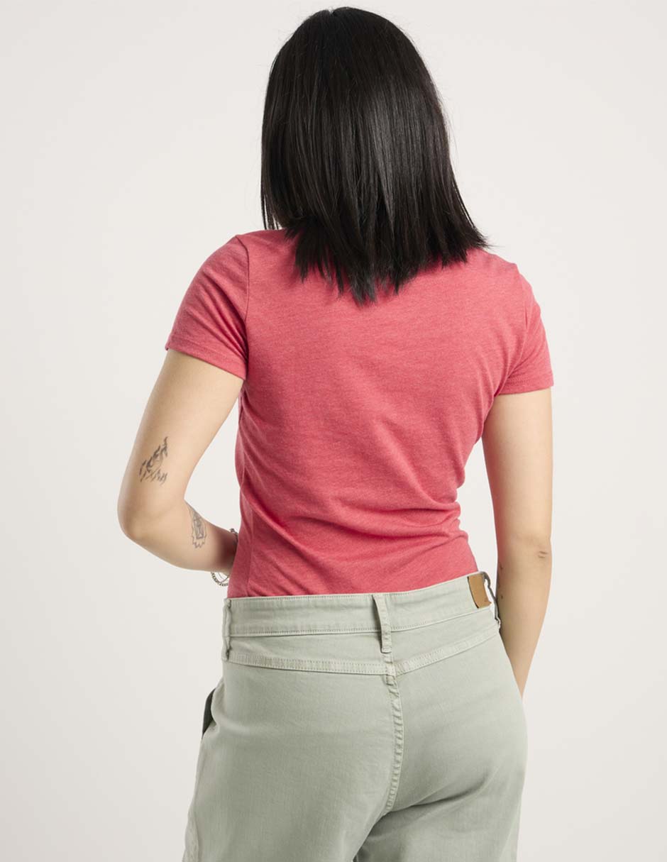 Playera manga corta cuello redondo mujer 5