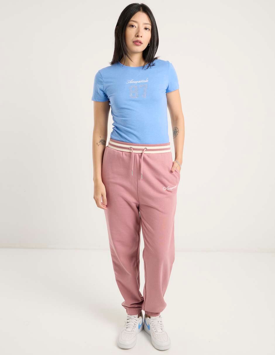 Playera manga corta cuello redondo mujer 3