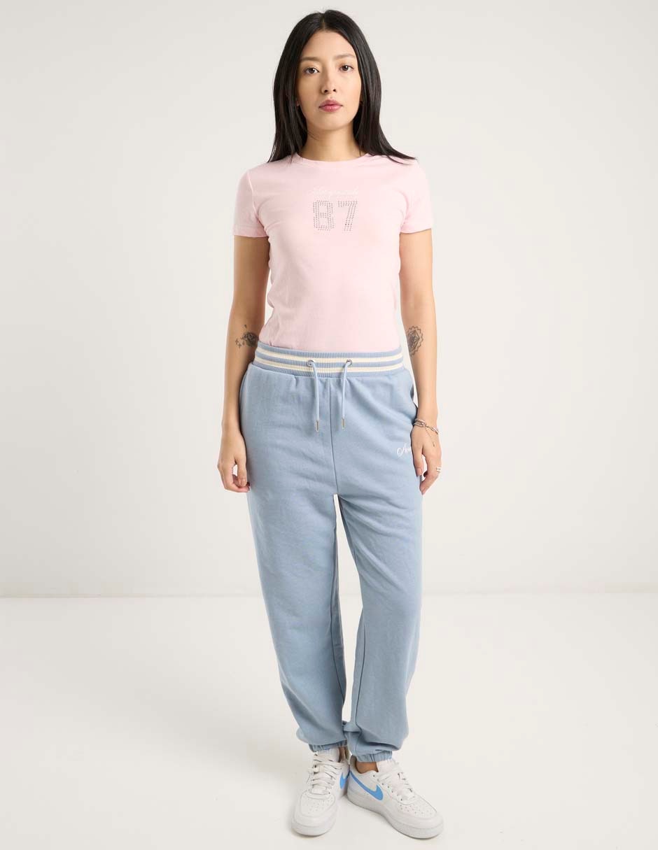 Playera manga corta cuello redondo mujer 4