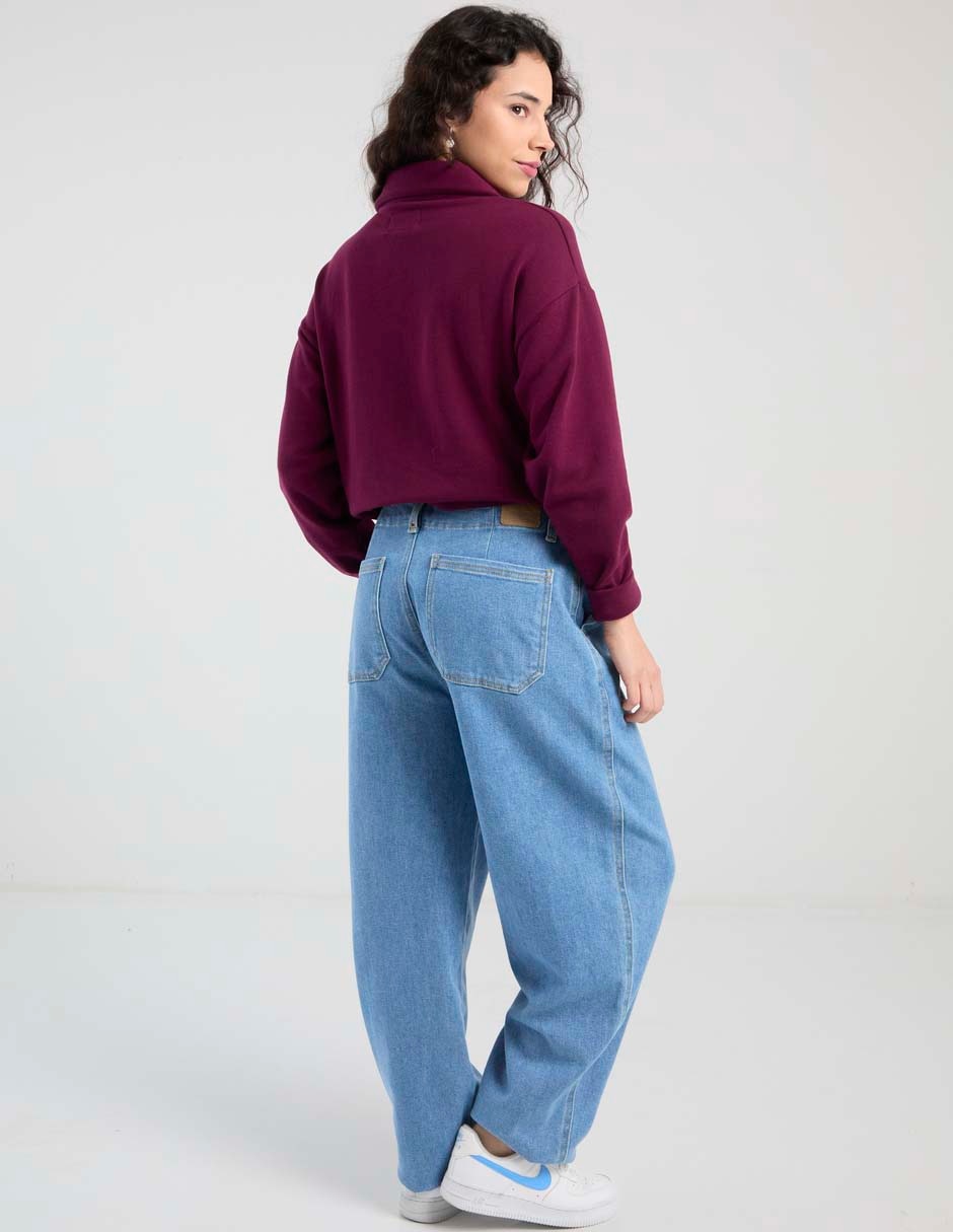 Jeans relaxed barrel Aéropostale para mujer