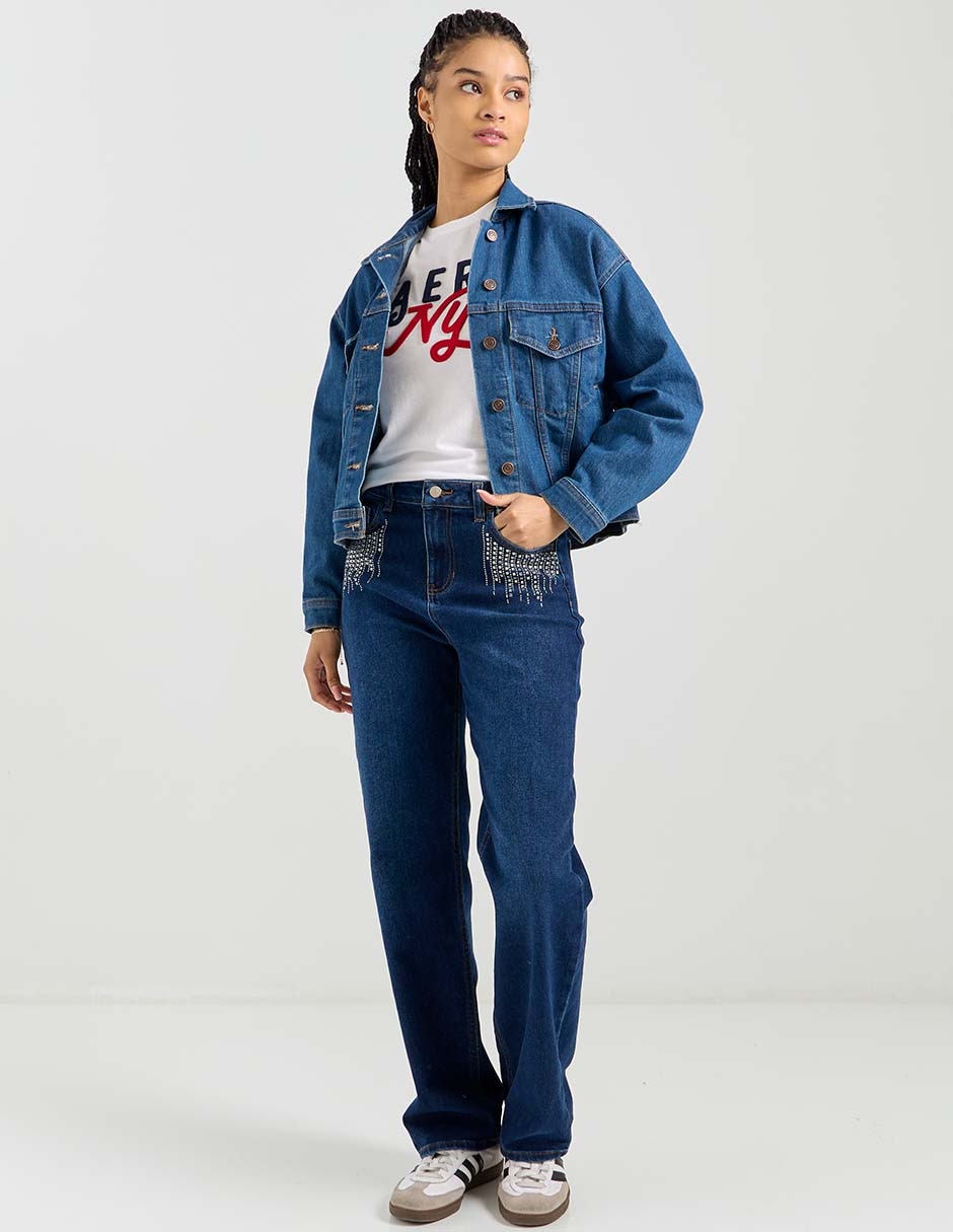 Jeans straight Aéropostale para mujer