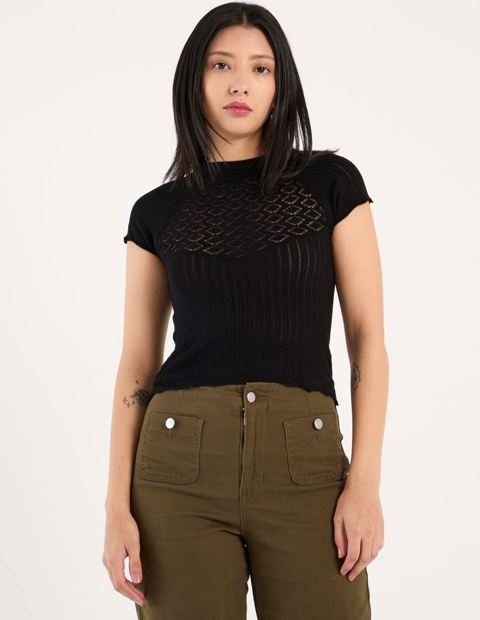 Blusa Aéropostale manga corta para mujer
