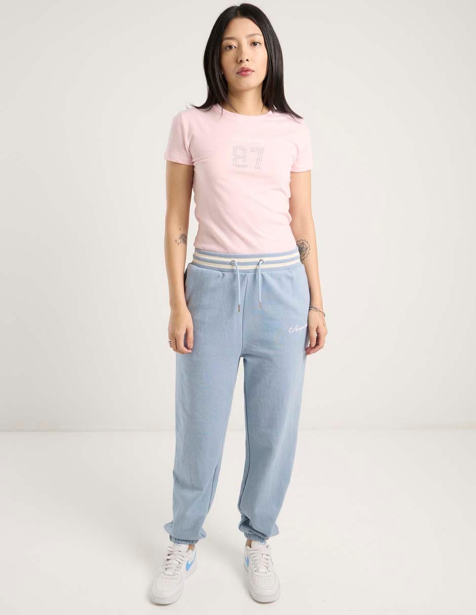 Pants regular con jareta para mujer 3