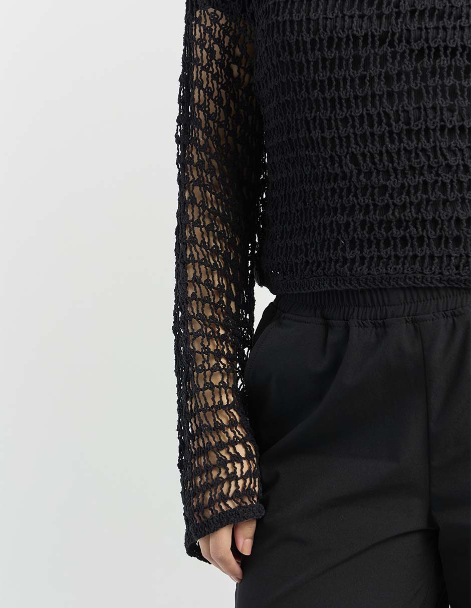 Suéter cuello redondo para mujer 4