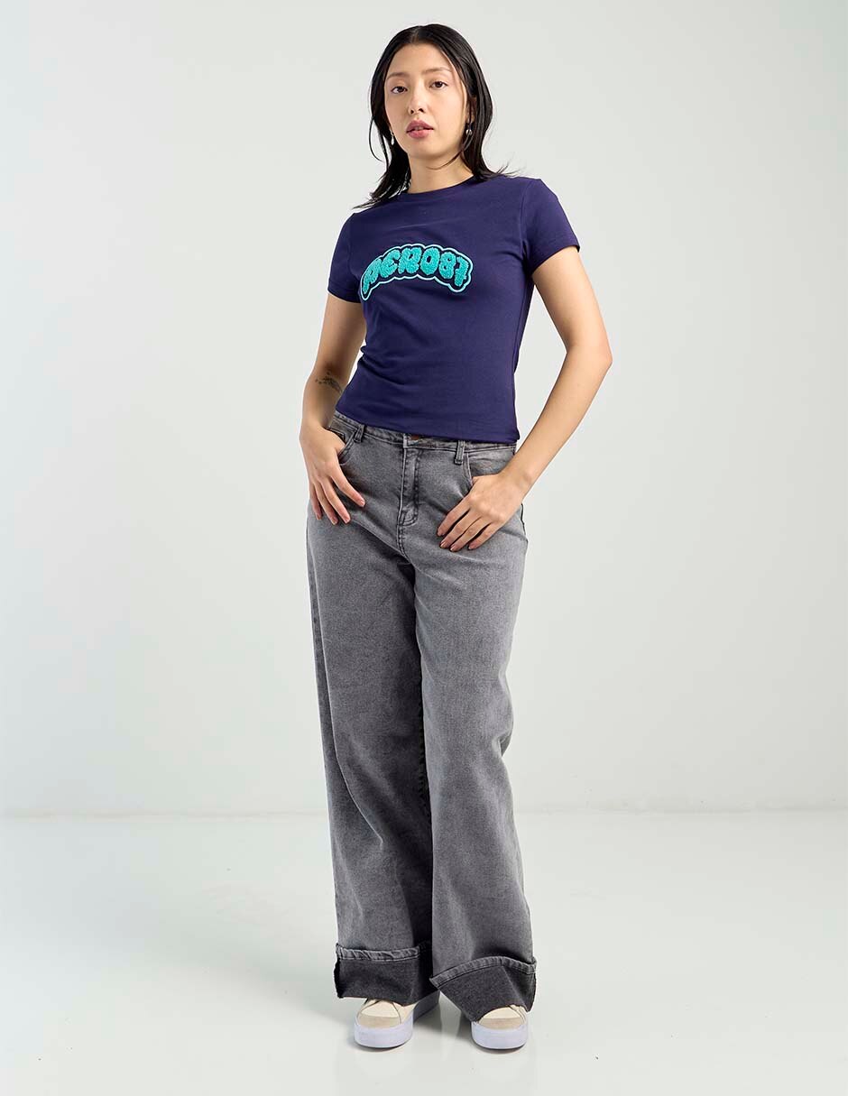 Playera manga corta cuello redondo para mujer 2