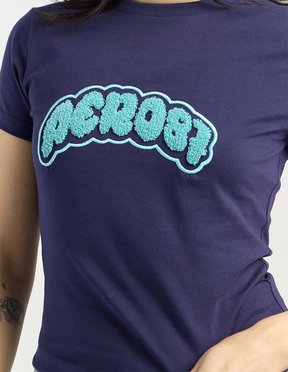Playera manga corta cuello redondo para mujer 4