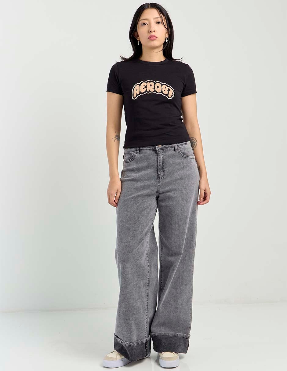 Playera manga corta cuello redondo mujer 6
