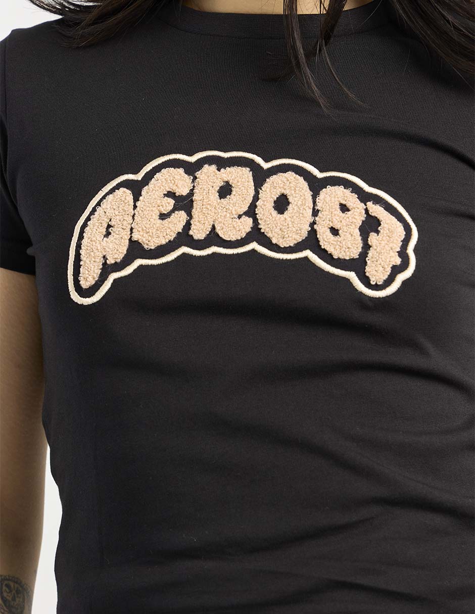 Playera manga corta cuello redondo mujer 4