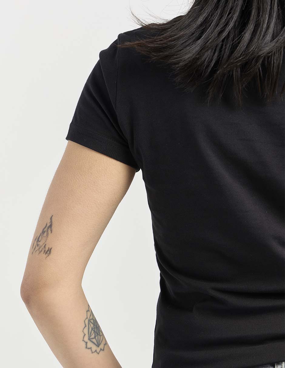 Playera manga corta cuello redondo mujer 2