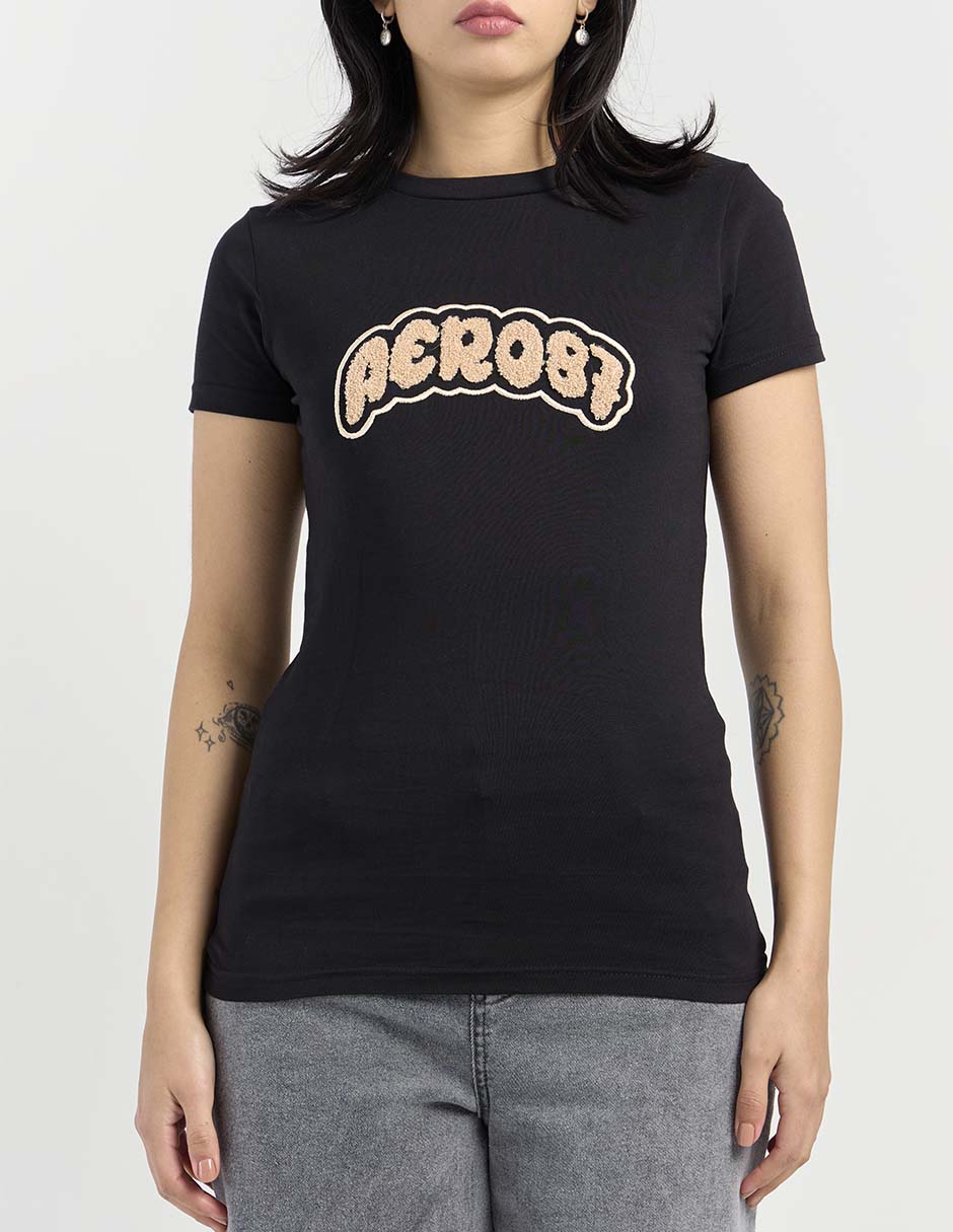 Playera manga corta cuello redondo mujer 7