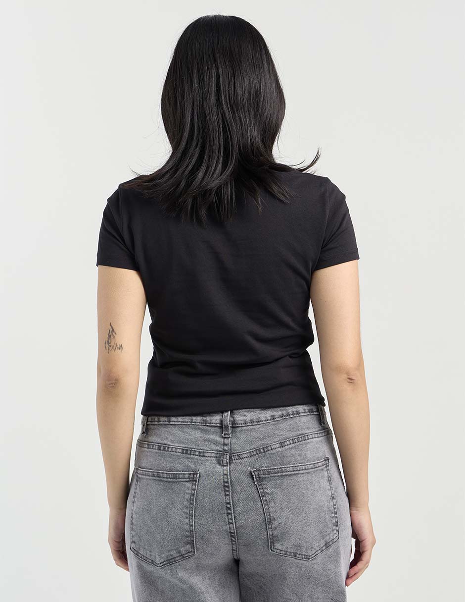 Playera manga corta cuello redondo mujer 3