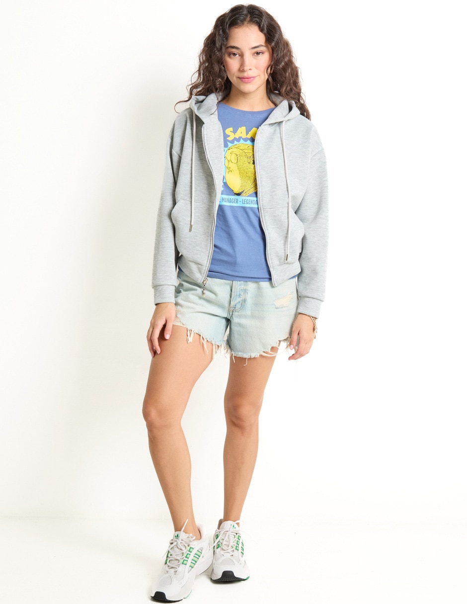 Playera manga corta Aéropostale Taro Sakamoto cuello redondo para mujer
