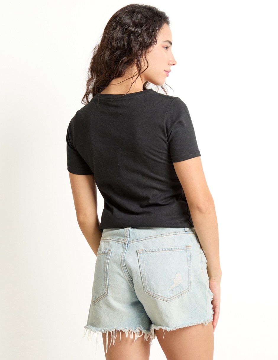 Playera manga corta Aero cuello redondo para mujer