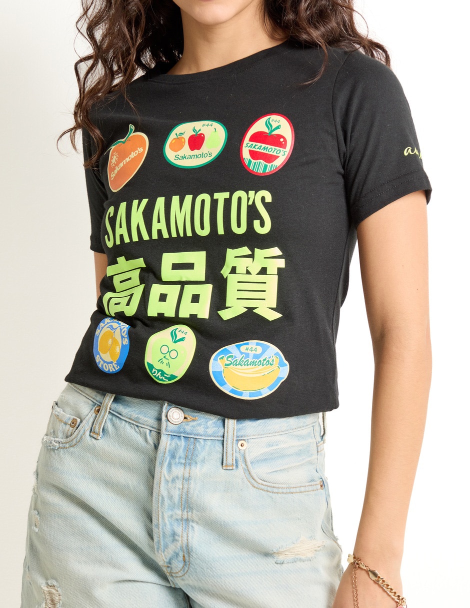 Playera manga corta Aero cuello redondo para mujer