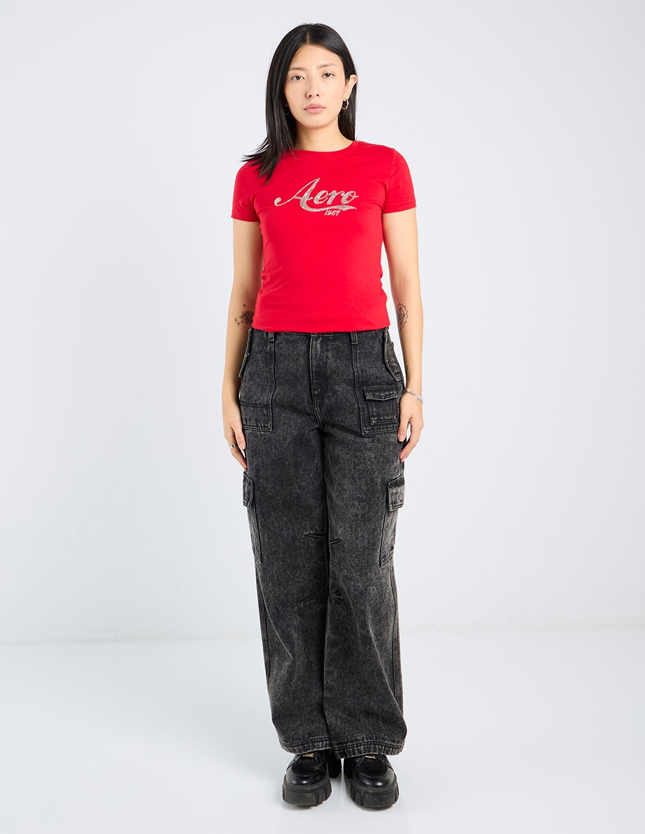 Playera manga corta cuello redondo mujer 6