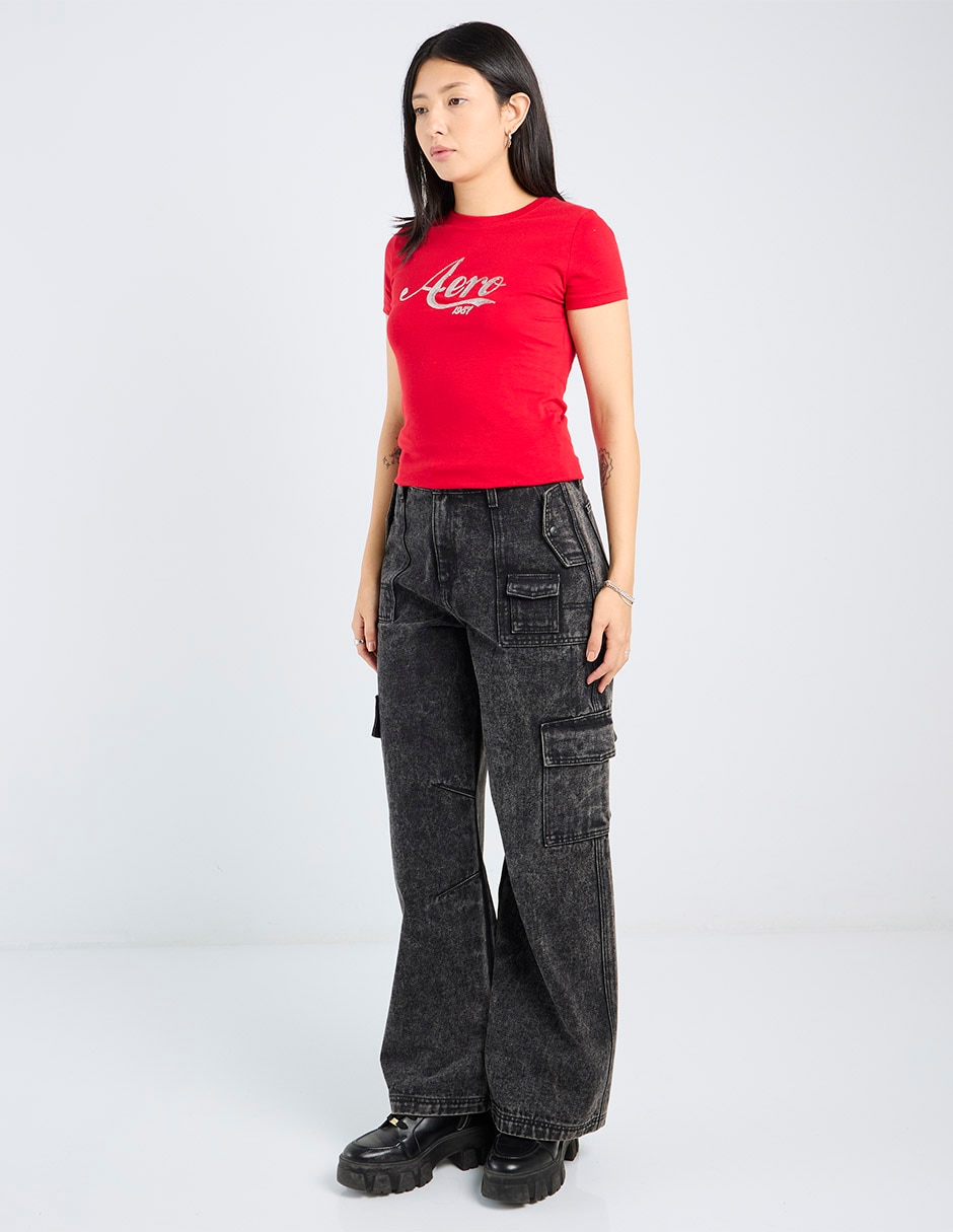 Playera manga corta cuello redondo mujer 5