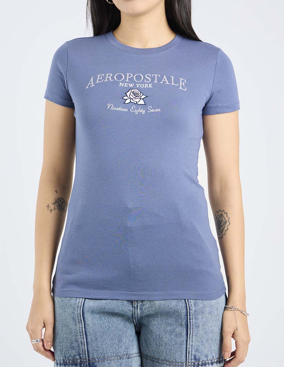Playera manga corta Aero cuello redondo para mujer