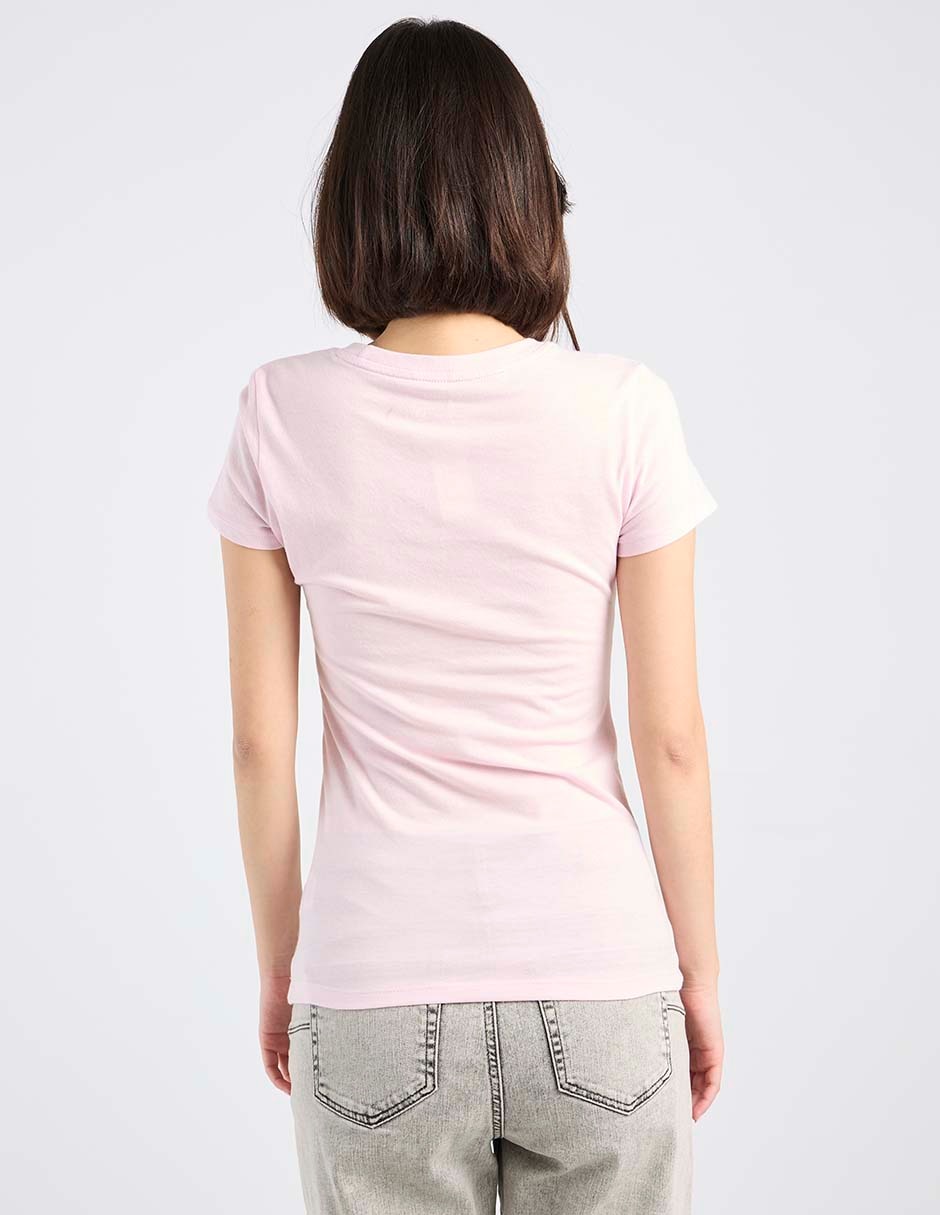 Playera manga corta cuello redondo mujer 4