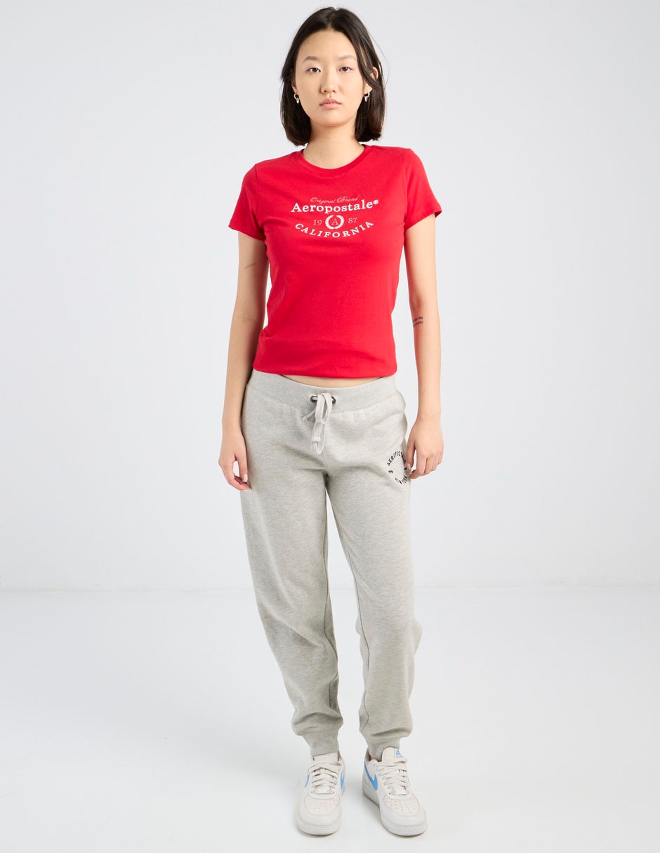 Playera manga corta cuello redondo mujer 4