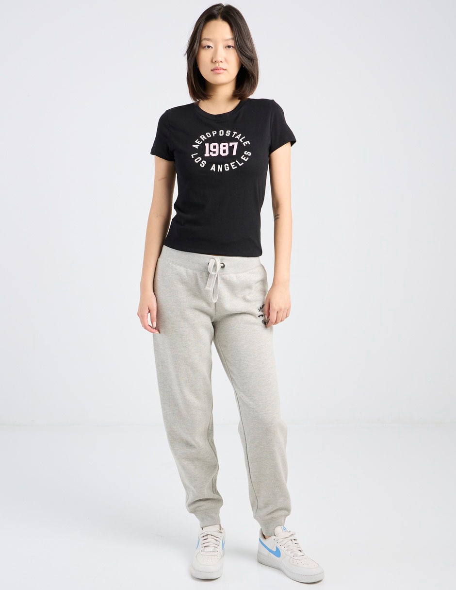 Playera manga corta cuello redondo mujer 5