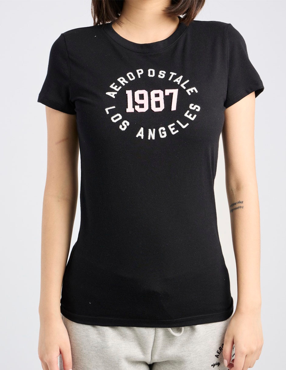 Playera manga corta cuello redondo mujer 3