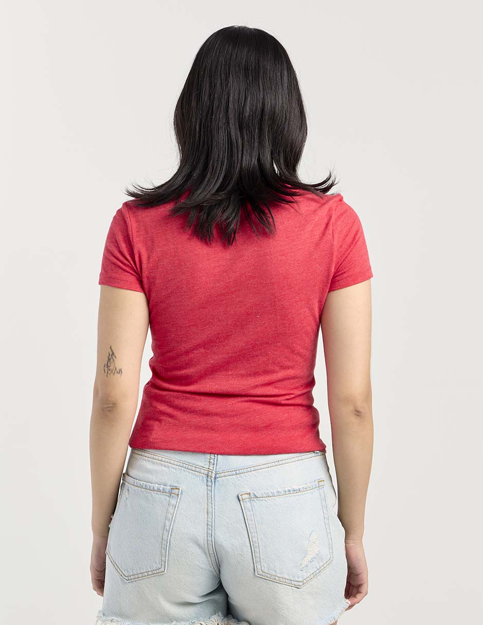 Playera manga corta cuello redondo mujer 3