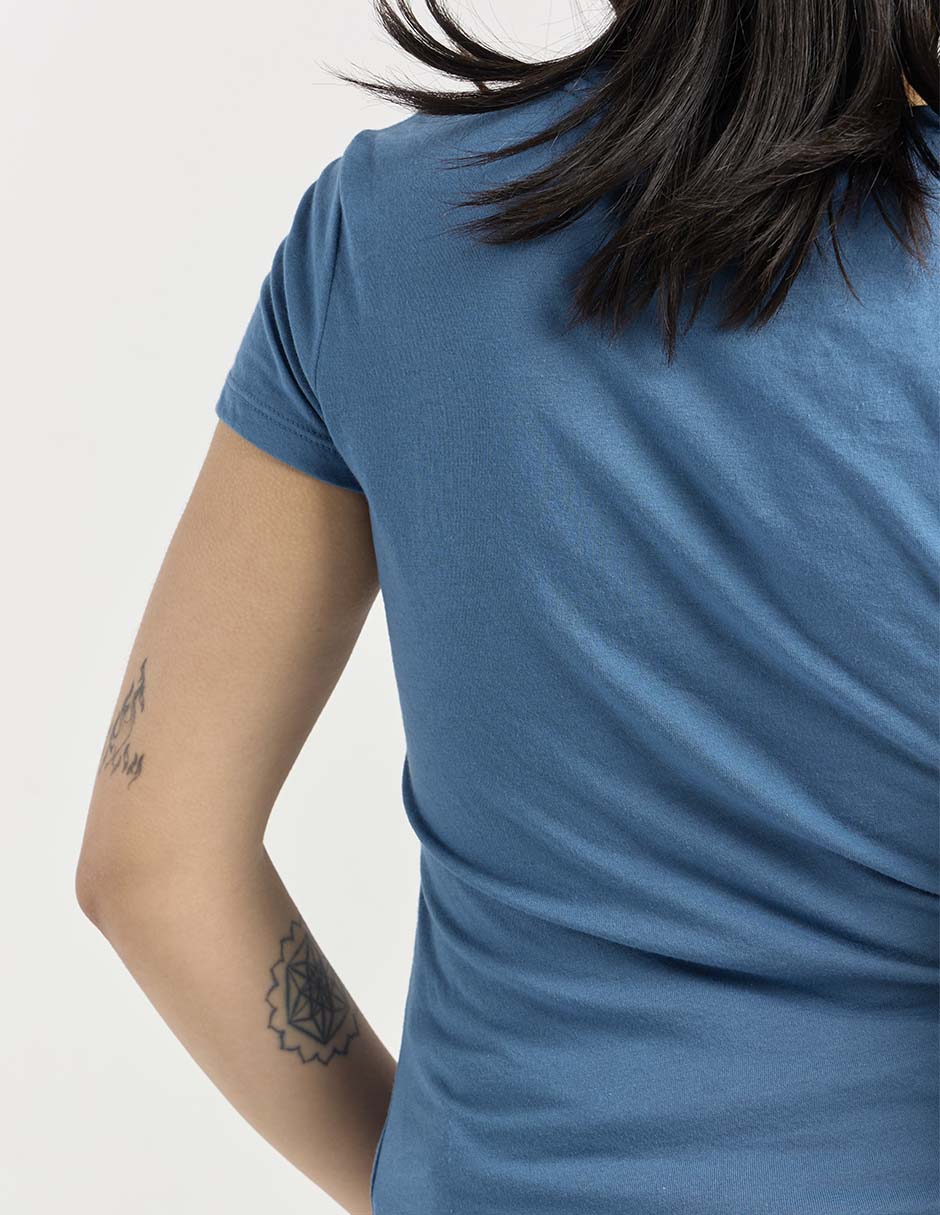 Playera manga corta cuello redondo mujer 5