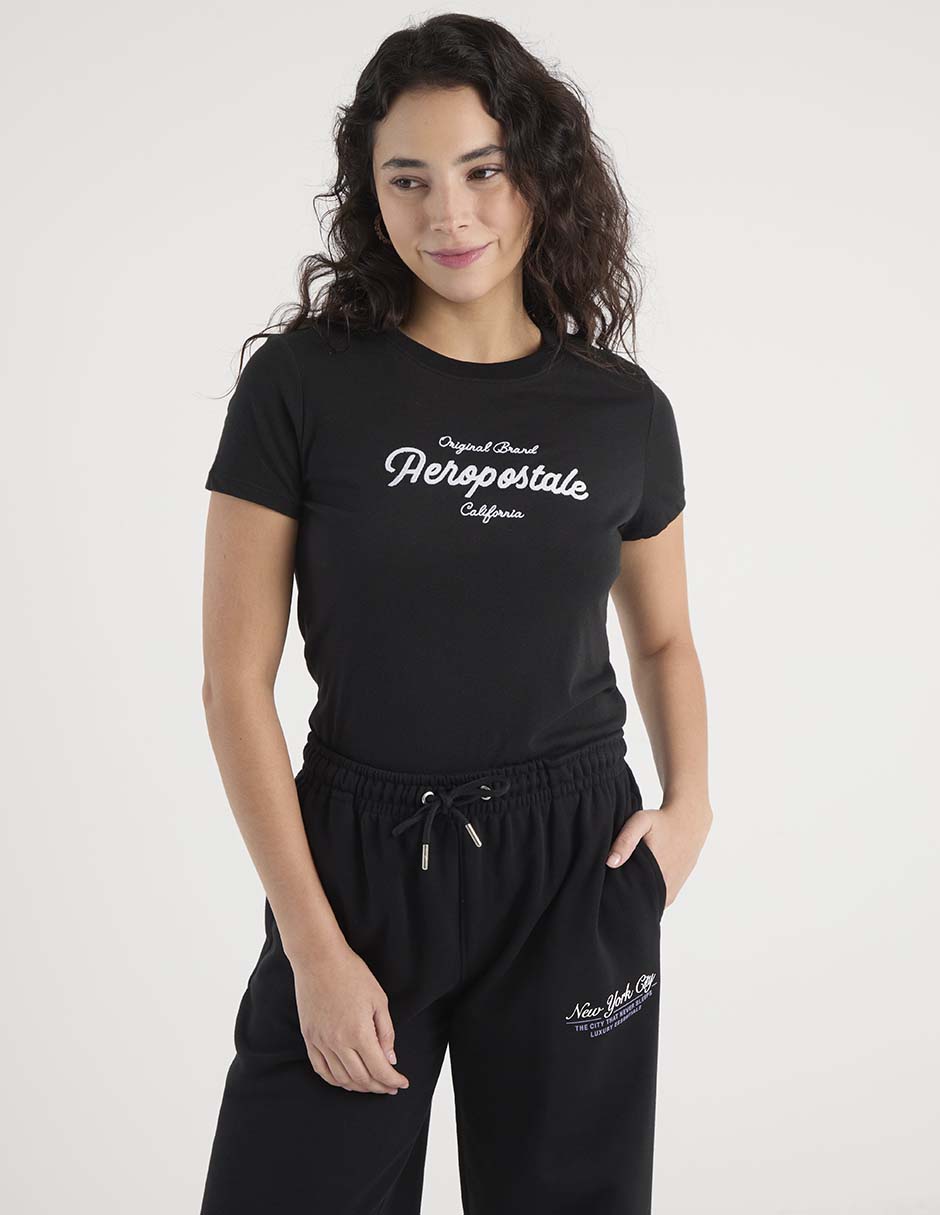 Playera manga corta cuello redondo para mujer 6
