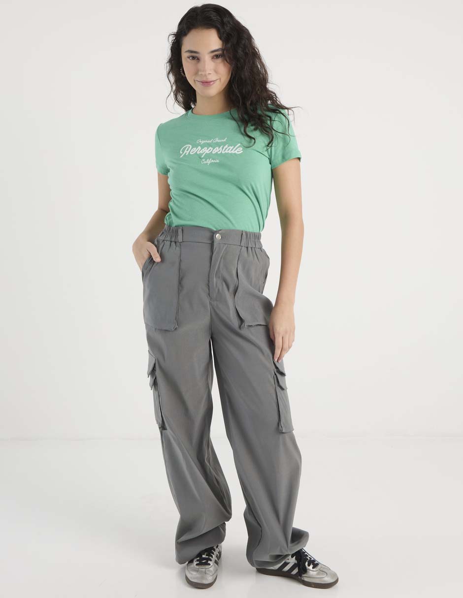 Playera manga corta cuello redondo para mujer 3