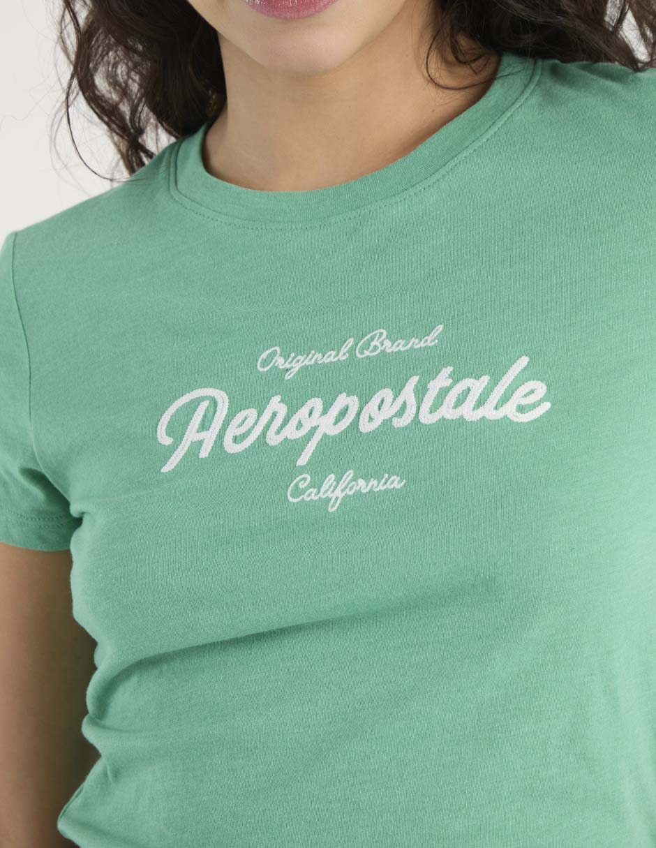 Playera manga corta cuello redondo para mujer 5