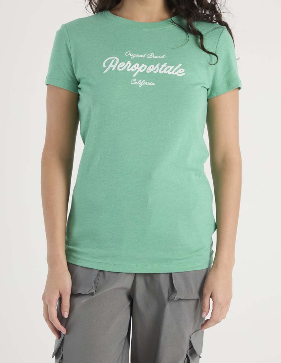 Playera manga corta cuello redondo para mujer 7