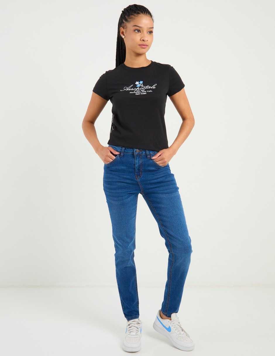 Playera manga corta cuello redondo mujer 5