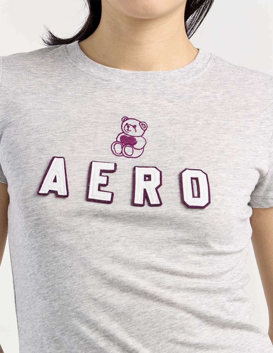Playera manga corta cuello redondo mujer 4