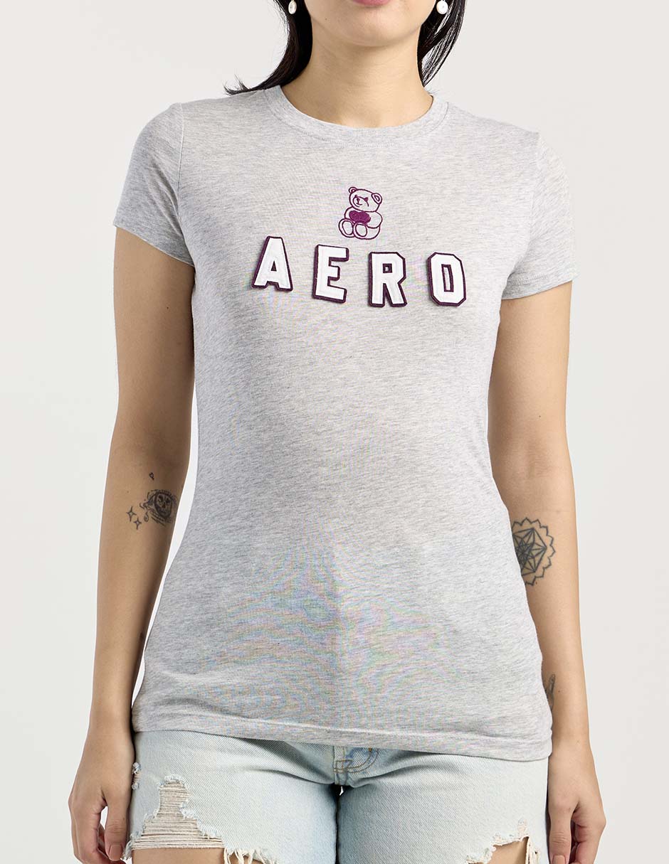 Playera manga corta cuello redondo mujer 6