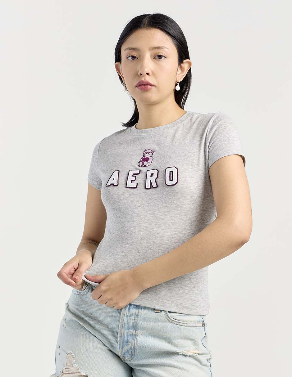 Playera manga corta Aero cuello redondo para mujer