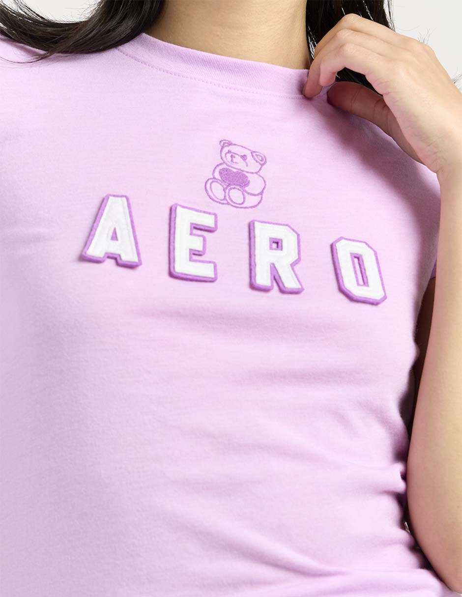 Playera manga corta cuello redondo mujer 3