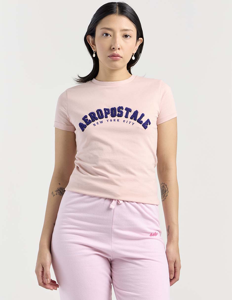 Playera manga corta Aero cuello redondo para mujer