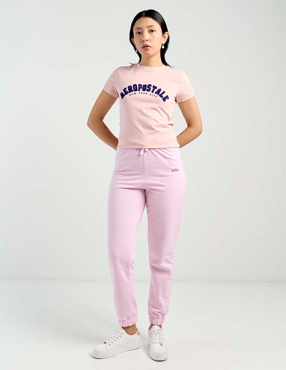 Playera manga corta cuello redondo mujer 5