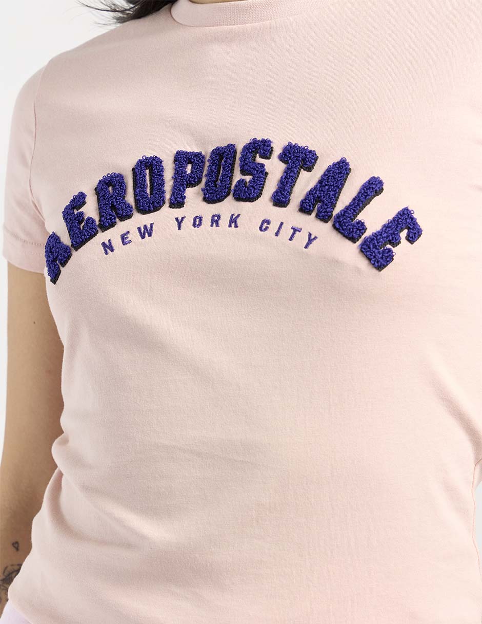Playera manga corta cuello redondo mujer 4
