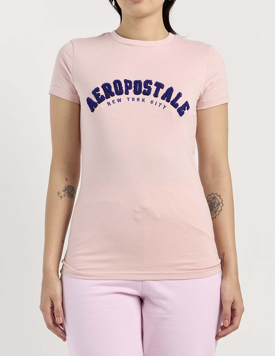 Playera manga corta cuello redondo mujer 7