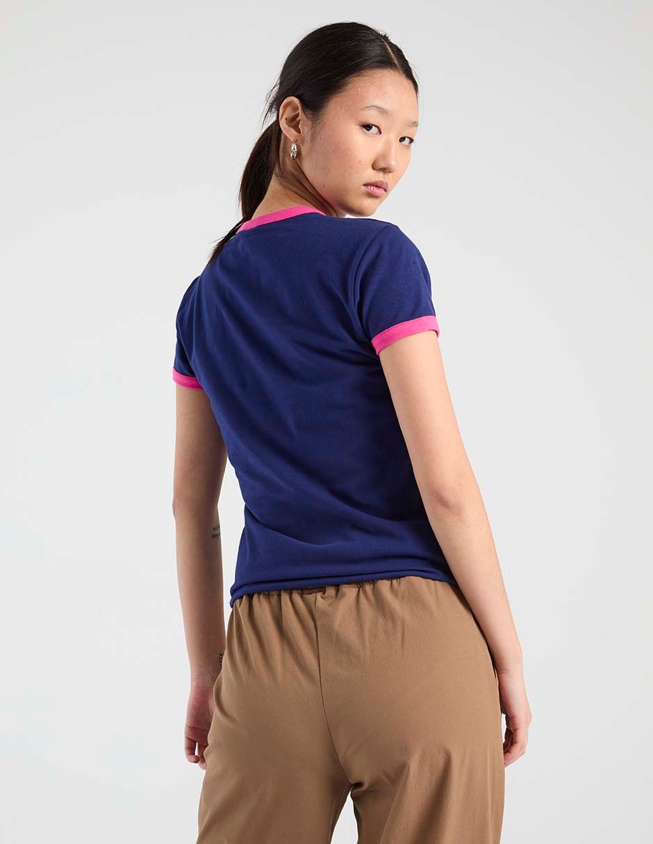 Playera manga corta Aéropostale Good Luck Trolls cuello redondo para mujer