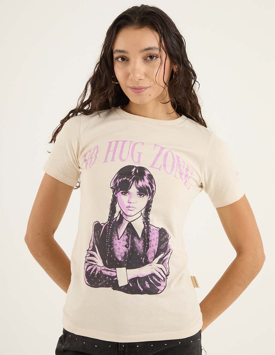 Playera manga corta cuello redondo para mujer Playera manga corta cuello redondo para mujer