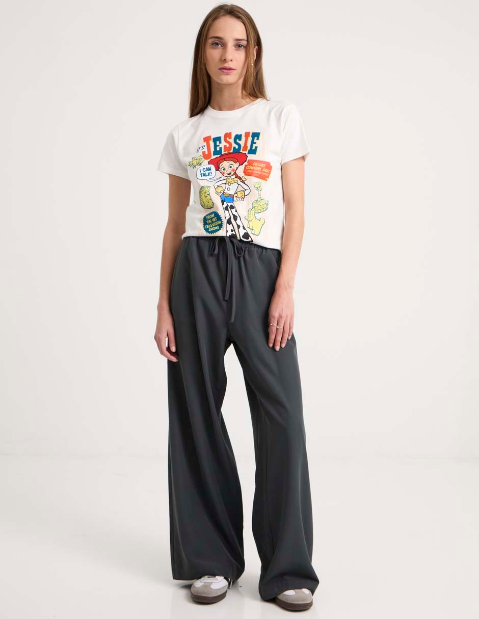 Playera manga corta cuello redondo mujer