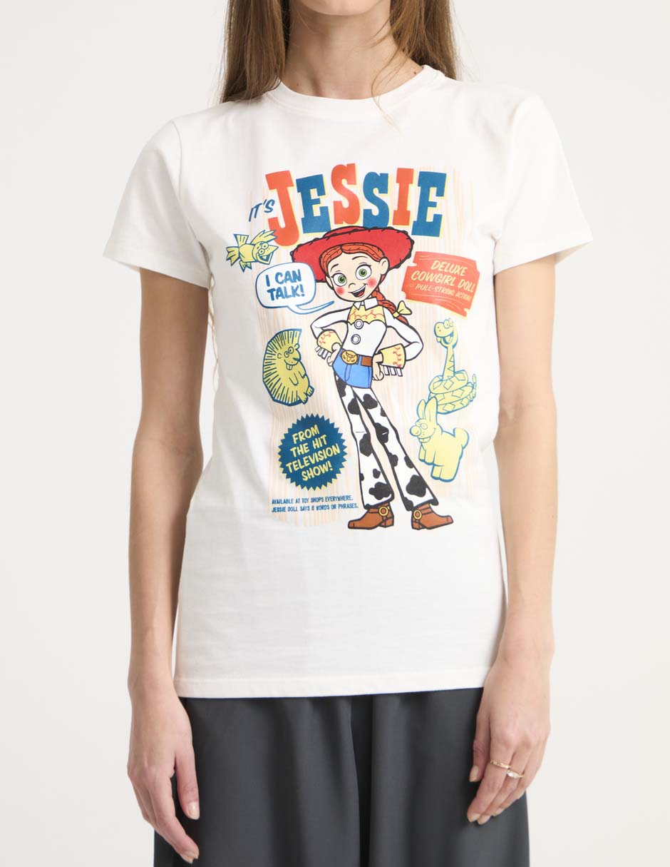 Playera manga corta cuello redondo mujer