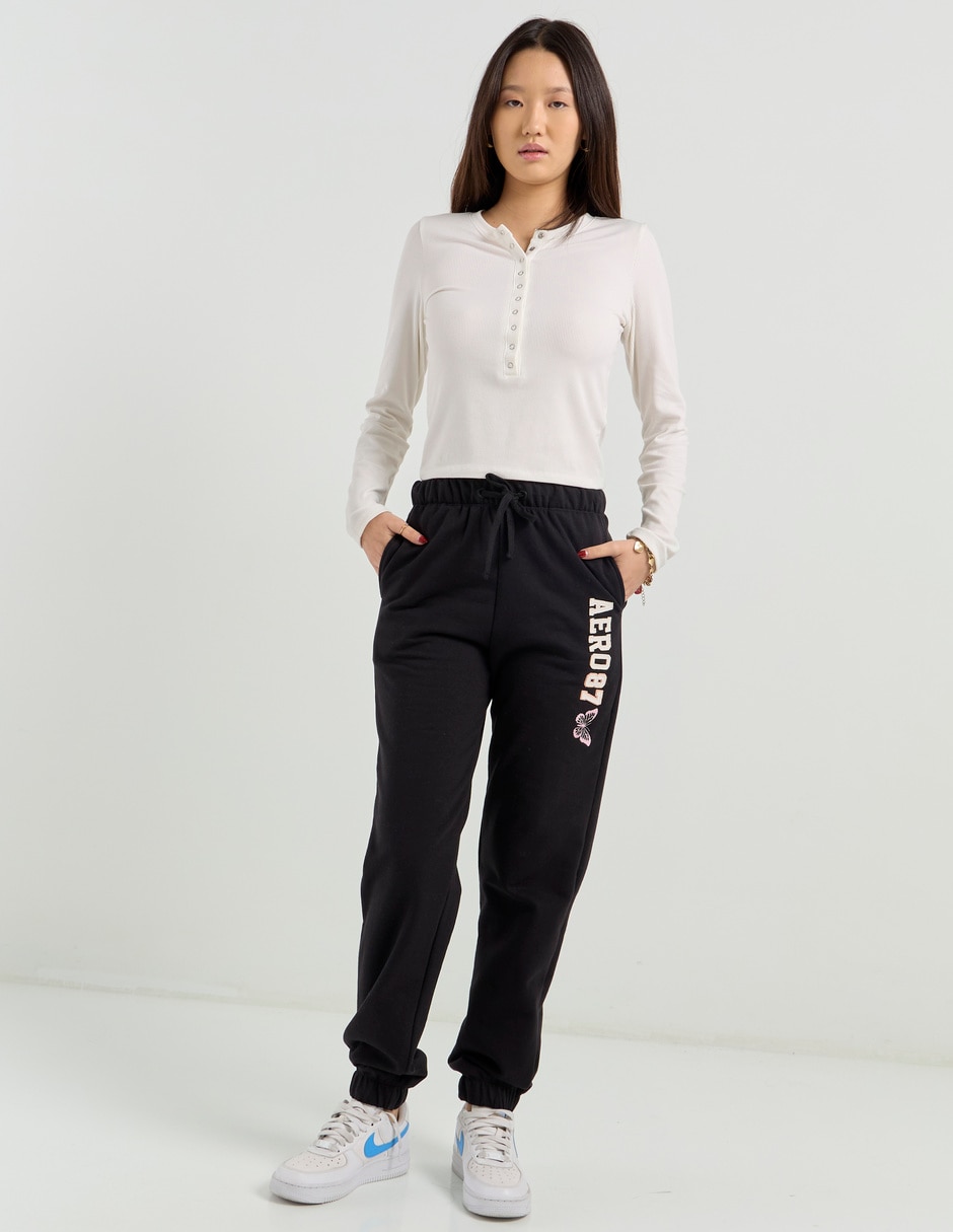 Pants regular Aéropostale con jareta para mujer 3