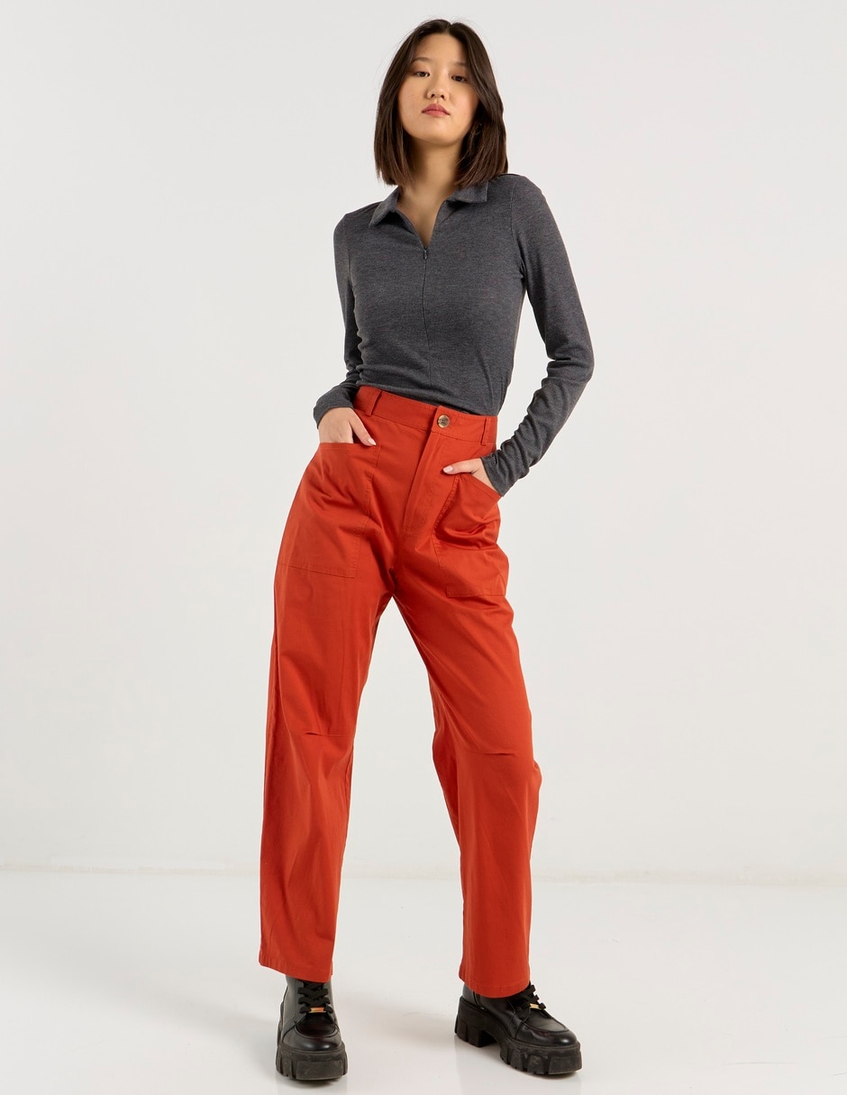 Pantalón relaxed Aéropostale straight para mujer
